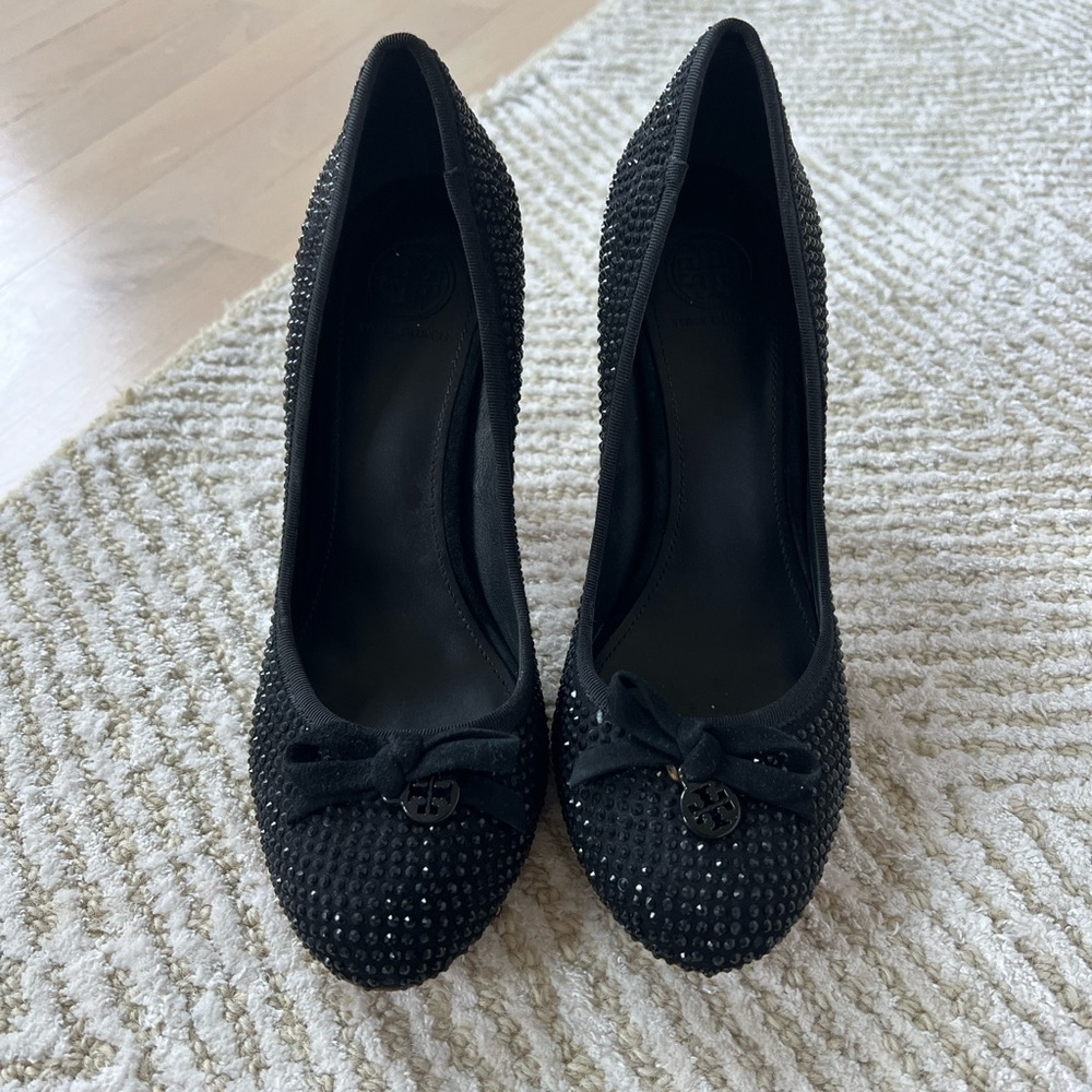 Tory Burch Black studded pumps